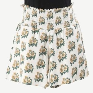 Kate Quinn womens smocked short blush rose